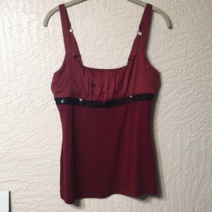 red camisole